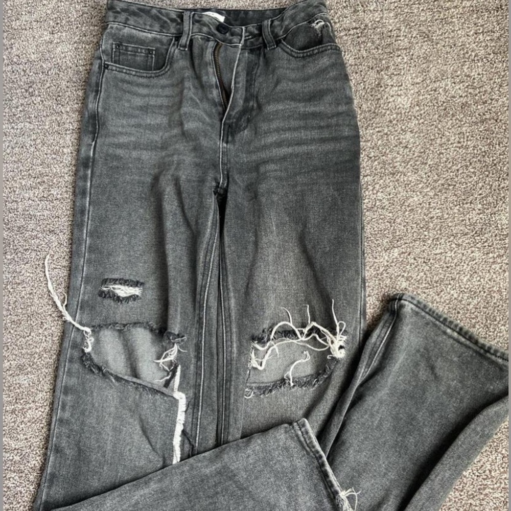 Pacsun black distressed boyfriend jeans